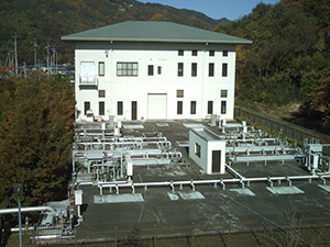 Waste water treatment plant at an industrial park