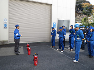 Fire fighting training