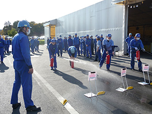 Fire fighting training